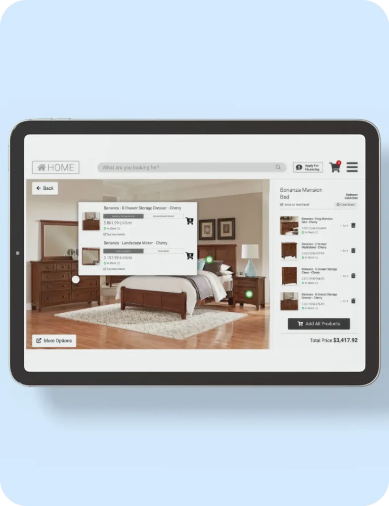 Show retailers how items work and sell together with the Wonder App on tablets