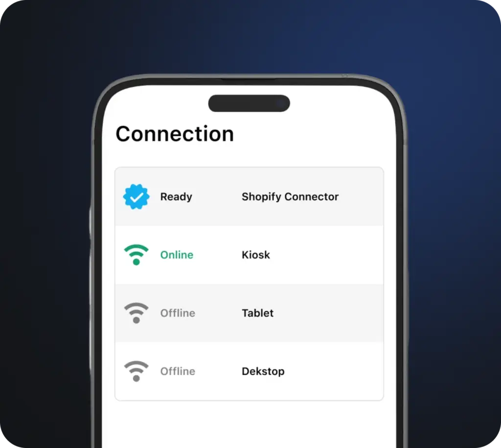 Image of a mobile device that shows you all Wonder devices in one place