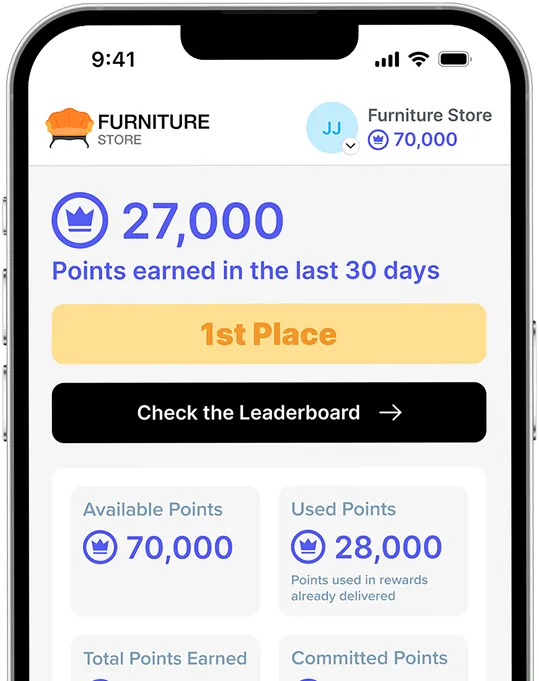 Image of Wonder App Dashboard Screenshot